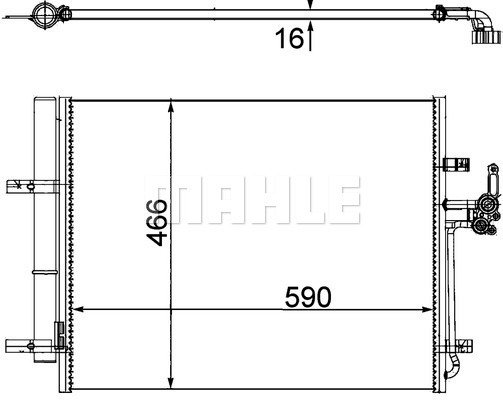 Condenser Air Conditioning 8FC351304-491 by BEHR