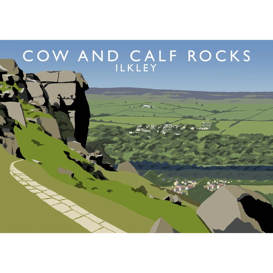 Cow and Calf Rocks by Richard O'Neil - Picture Frame Graphic Art Print on Paper