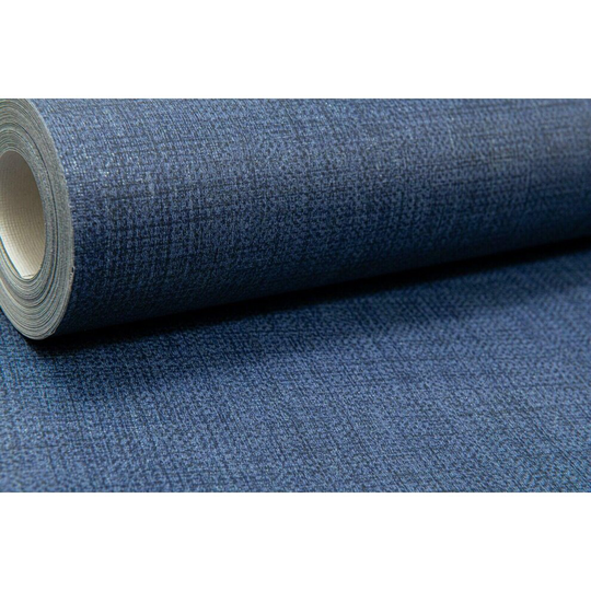 Dark Navy Blue Plain Wallpaper Subtle Shine Shimmer Woven Linen Effect