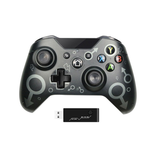 (Black) 2.4G Wireless Controller For xBox One and Microsoft Windows Bluetooth Gamepad