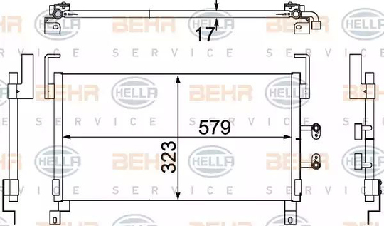 Condenser Air Conditioning 8FC351304-371 by BEHR