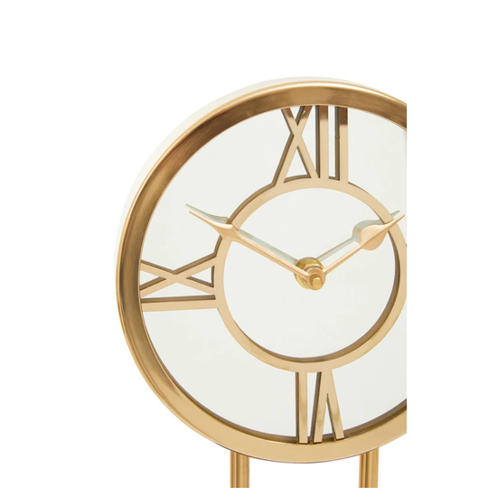 Mateo Analog Metal Mechanical Tabletop Clock