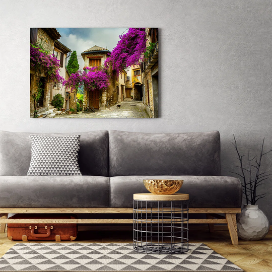 Canvas Print, Violet City And Architecture 16804