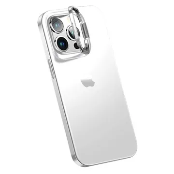 iPhone 14 Pro Hybrid Case with Hidden Kickstand - White