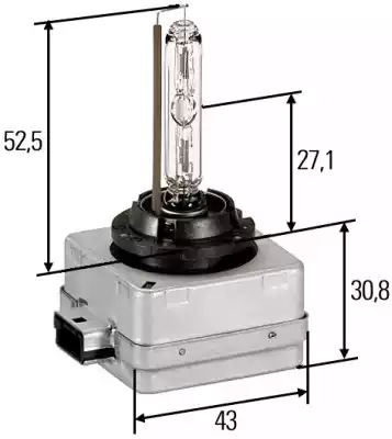 Bulb Hid Lamp D1S 35W 8Gs 8GS009028-111 by Hella