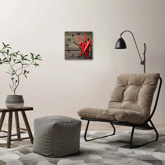 Jinnah Chilli Peppers Silent Wall Clock