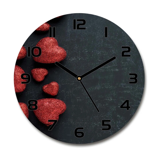 Decoration Picture Art Modern Kitchen Living Room Hearts on The Blackboard 30cm Silent Wall Clock