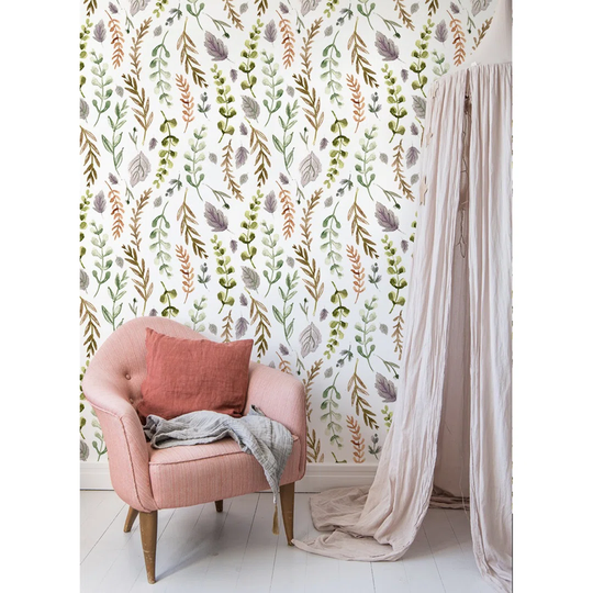 Otley Leaves Wallpaper