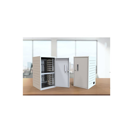 Luxor LLTMWV12-G 12 Tablet Vertical Wall & Desk Charging Box