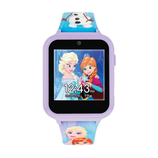 Disney Frozen kids interactive watch with printed soft silicone strap.