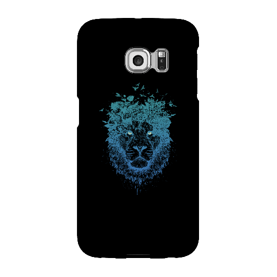 Balazs Solti Lion And Butterflies Phone Case for iPhone and Android - Samsung S6 Edge Plus - Snap Case - Gloss