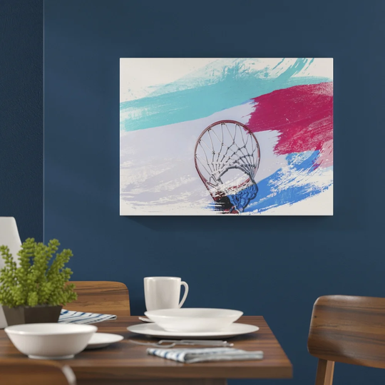 'Basketball Hoop' Graphic Art Print Poster