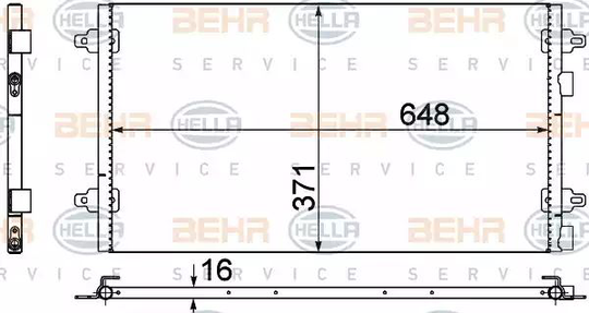 Condenser Air Conditioning 8FC351306-051 by BEHR