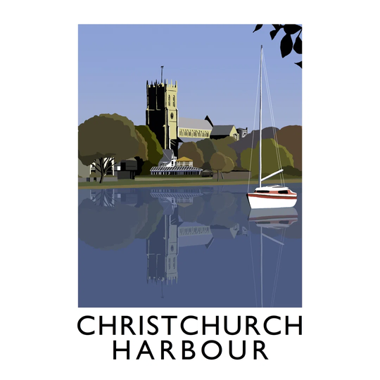 Christ Church Harbour 1 by Richard O'Neil - Graphic Art Print on Paper
