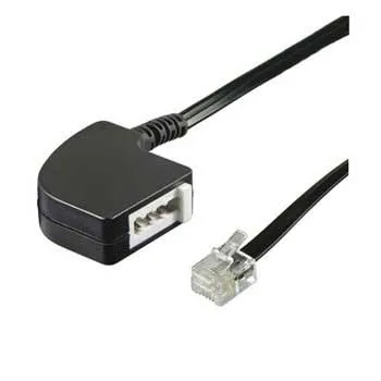 Telephone Adapter RJ11 / TAE F - Black