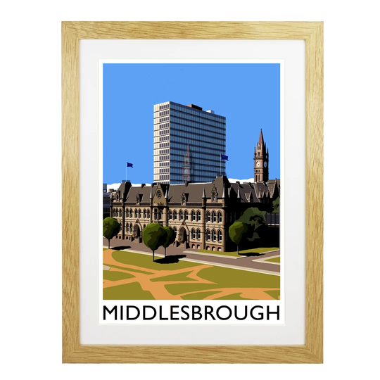 'Middlesbrough 2' Graphic Art