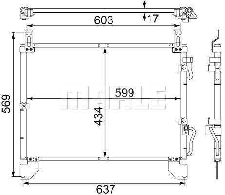 Condenser Air Conditioning 8FC351304-151 by BEHR