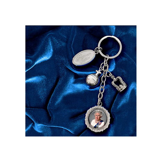 Queen Elizabeth Platinum Jubilee Charm Keyring