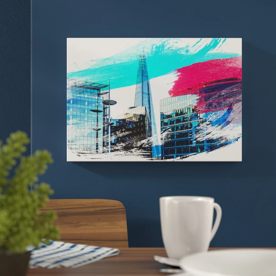 'The Shard London' Graphic Art Print Poster