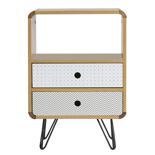 Katarina 2 Drawer Bedside Table