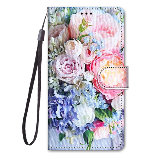OPPO A15 Painted Leather Case bouquet