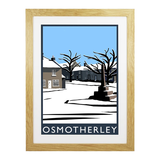 Osmotherley in Snow by Richard O'Neil - Graphic Art Print on Paper