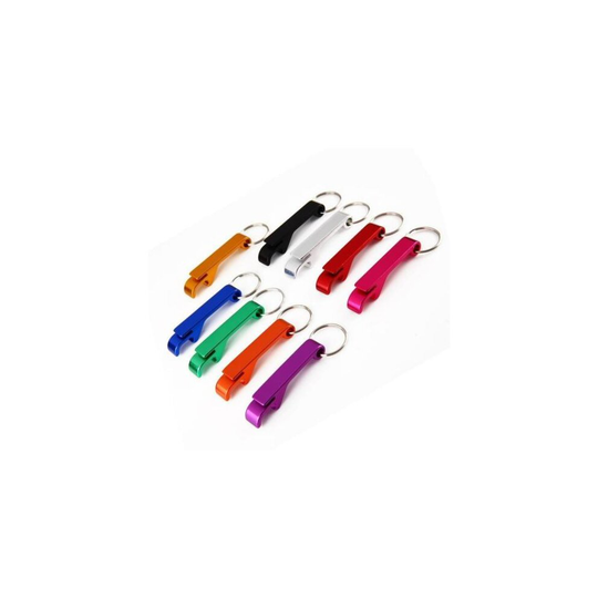 (100, Green) Bottle Opener Keyring Metal Keychain