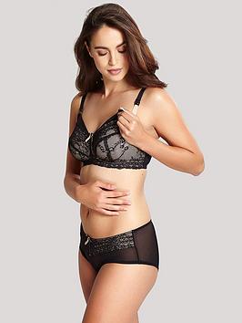Panache Sophie Maternity Bra - Black/Nude, Black/Nude, Size 32E, Women