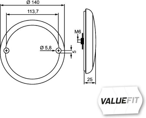 Combination Tail Light *** HELLA VALUEFIT *** 2NR 357 026-051 2NR 357 026051