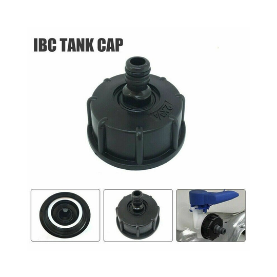 IBC Adapter Connector Water Tank Valve To 1/2" Garden Small Nipple Hose Fitting