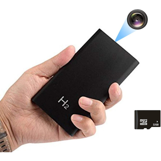 Jiyibidi 1080P 5000mAh Portable Power Bank Camera, 10 Hours Continuous Video Recording, Perfect Mini Security Camera for Indoor and Outdoor, No WiFi