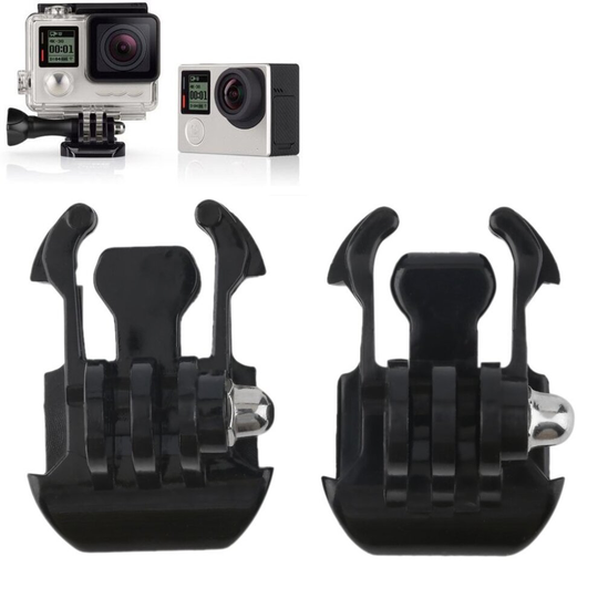Camera Mount Base Adapter Buckle Helmet Sets For Gopro Hero 4/3+/3/2/1 2 Pcs