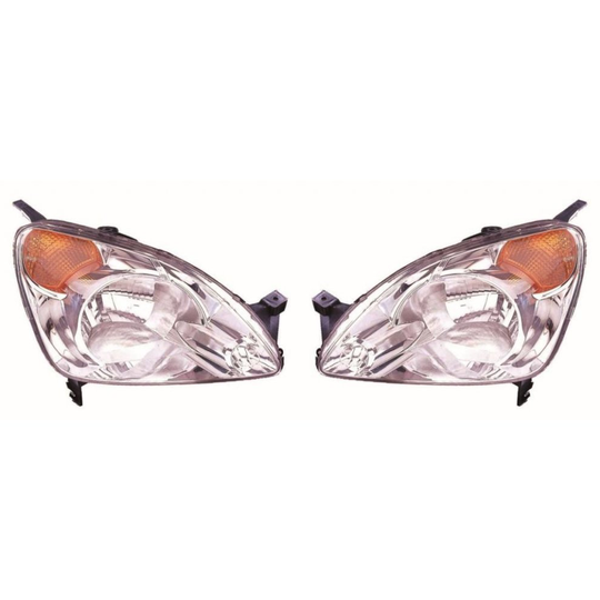 Honda CR-V Mk2 2002-3/2005 Headlights Headlamps Amber Indicator 1 Pair O/S & N/S
