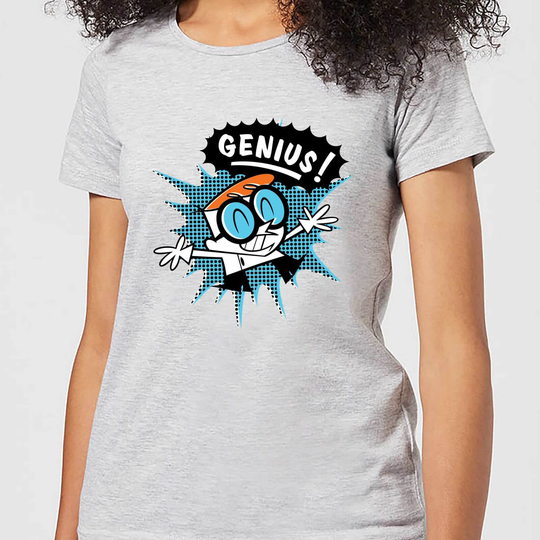 Dexters Lab Genius Women's T-Shirt - Grey - S