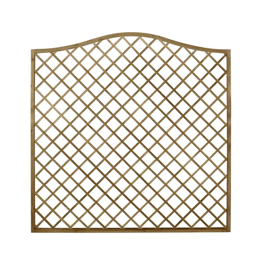 Forest Garden 5'11'' x 5'11'' (180 x 180cm) Pressure Treated Decorative Europa Hamburg Garden Screen
