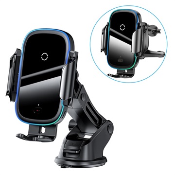 Baseus Light Electric 15W Wireless Car Charger / Car Holder WXHW03-01 (Open-Box Satisfactory)