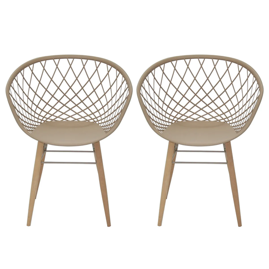Tramontina Sidera Set of 2 Chairs - Beige
