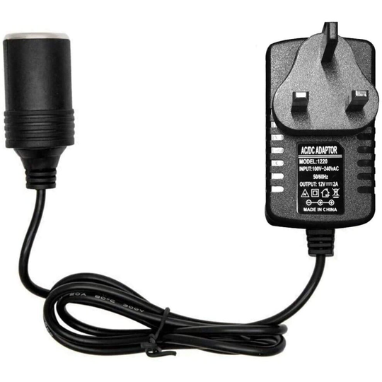 Car Plug Adapter, 240V 2A AC Mains to 12V DC Car Converter Cigarette Lighter Socket Voltage Converter Power Adapter, Household Cigarette Lighter