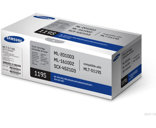 Samsung MLT-D119S Black Standard Yield Toner Cartridge