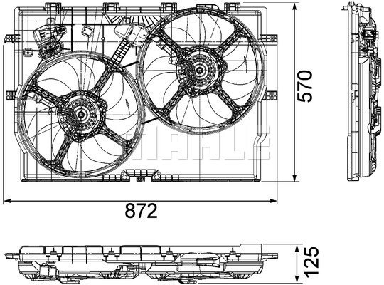Air Conditioning fan 8EW351040-621 by BEHR