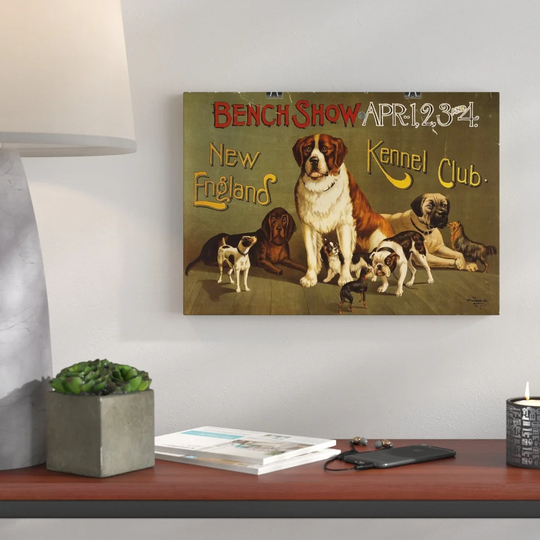 'Vintage Poster Kennel Club Dog' Vintage Advertisement