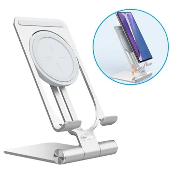 Nillkin PowerHold Mini 2-in-1 Wireless Charging Stand - 15W - Silver