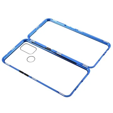 OnePlus Nord N10 5G Magnetic Case with Tempered Glass - Blue