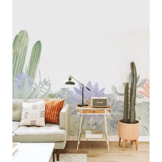 Walllpaper Roll 360X250cm Mural Decoration Wallpaper Material With Print Kitchen Livingroom Bedroom - Cacti Roll Floral