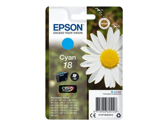 Epson 18 Daisy Inkjet Cartridge - Cyan