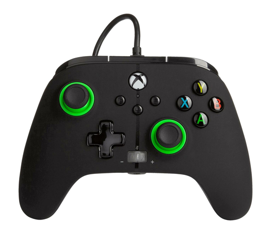 PowerA Xbox X/S & One Enhanced Wired Controller - Green Hint