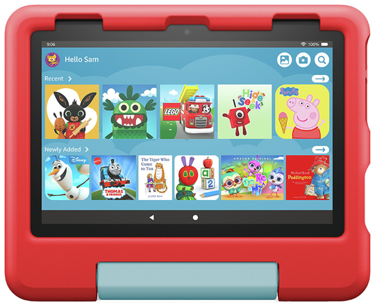 Amazon Fire HD 8 Kids Tablet for 3-7, 8in 32GB - Red