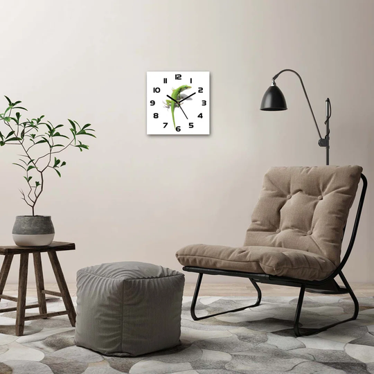 Jobka Green Lizard Silent Wall Clock
