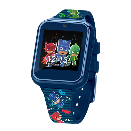 Disney PJ Masks kids interactive watch with printed soft silicone strap.