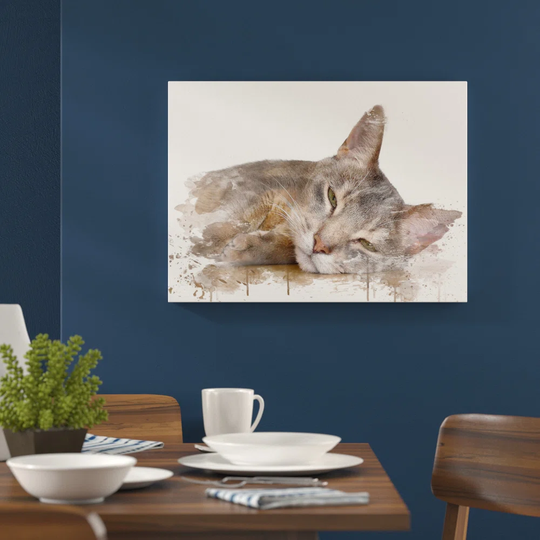 'Abyssinian Cat' Graphic Art Print Poster